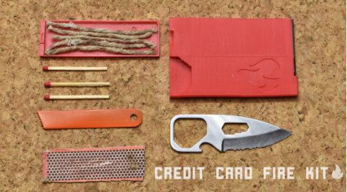 Fire making wallet kit