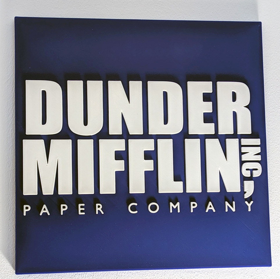 The Office - Dunder Mifflin - Sign by flazer | Download free STL model ...