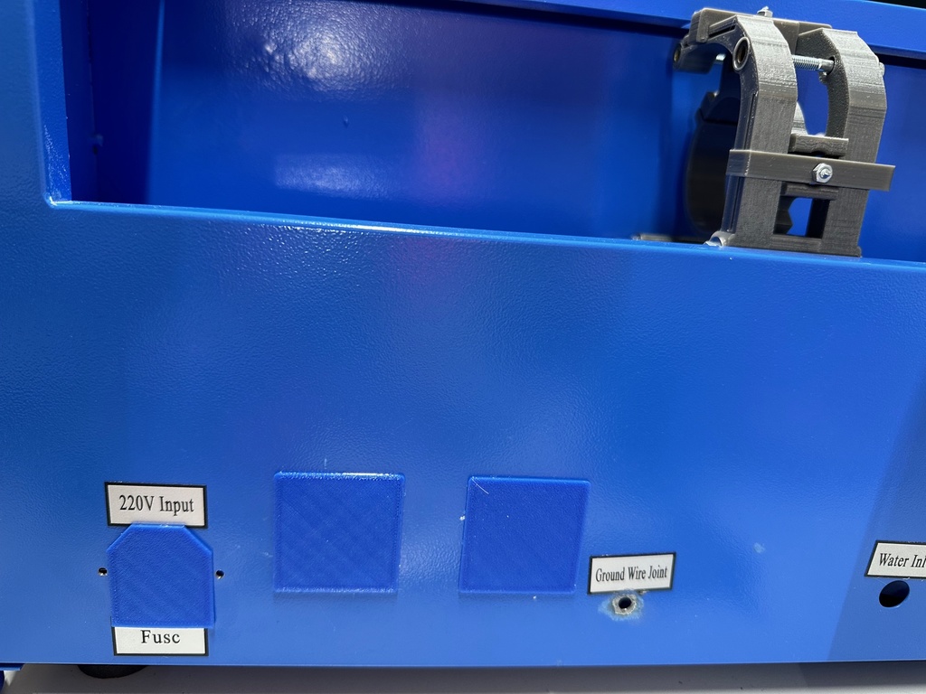 Blindstopfen, Verschlusskappen für K40 Laser