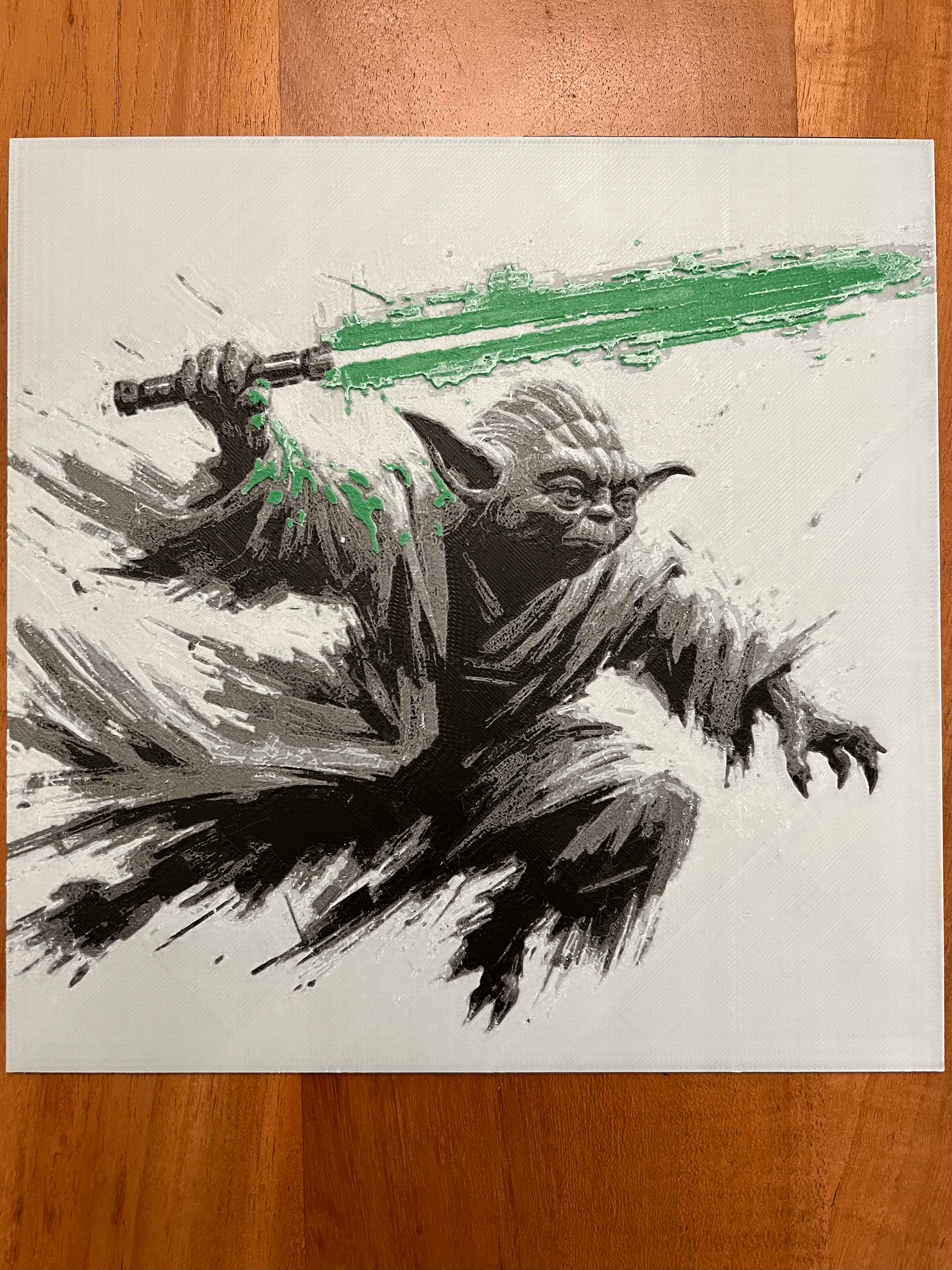 Yoda with Green Lightsaber