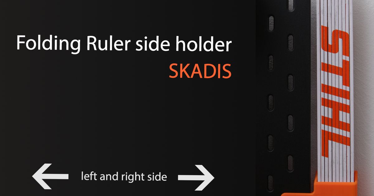 Folding ruler side holder skadis by Sergej | Download free STL model ...