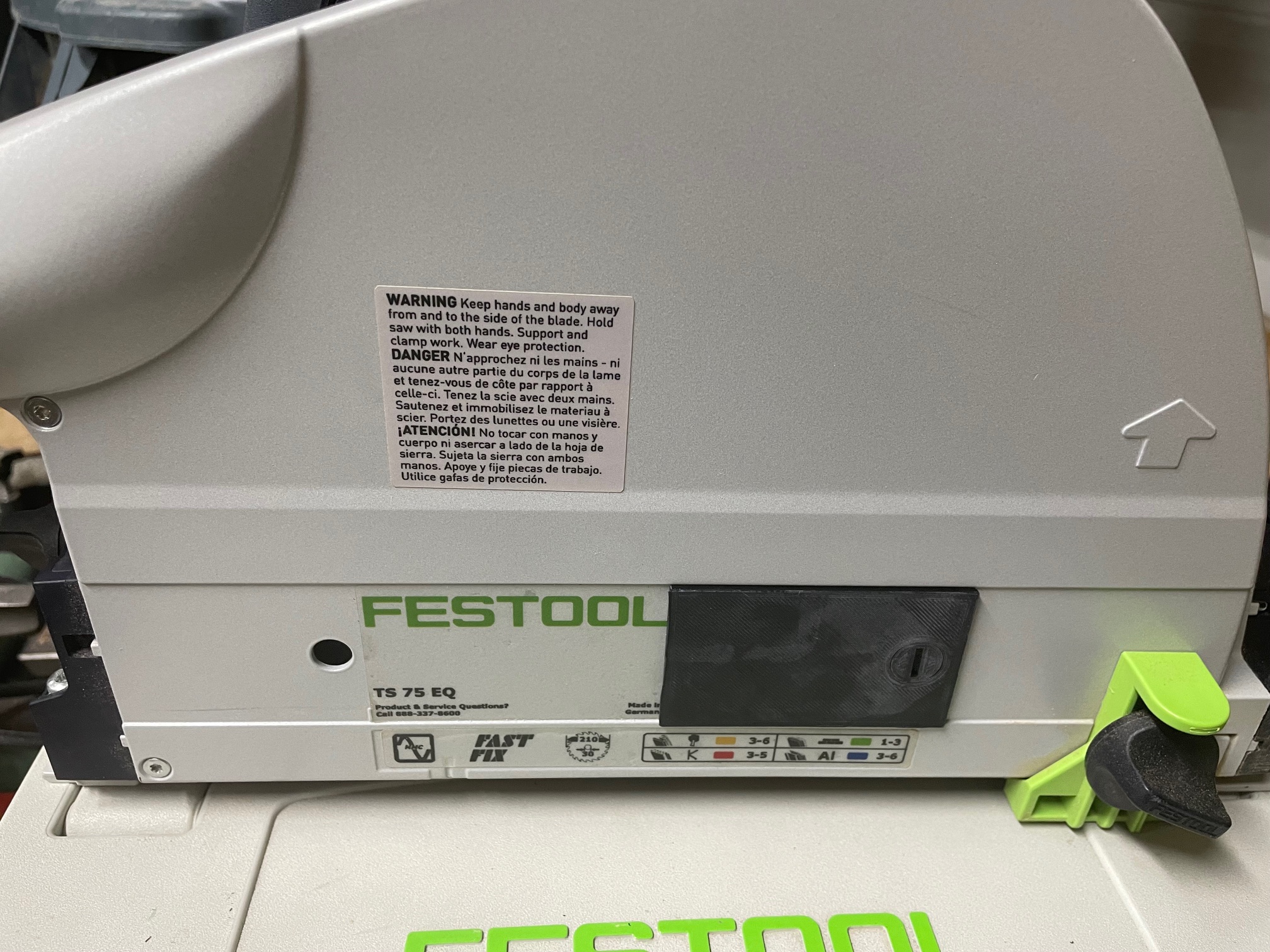 Festool TS75 arbor dust cover by thewoodwork.ca | Download free STL ...