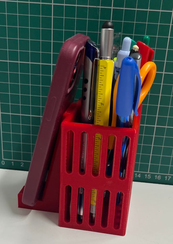 Deskmate - phone stand with pens