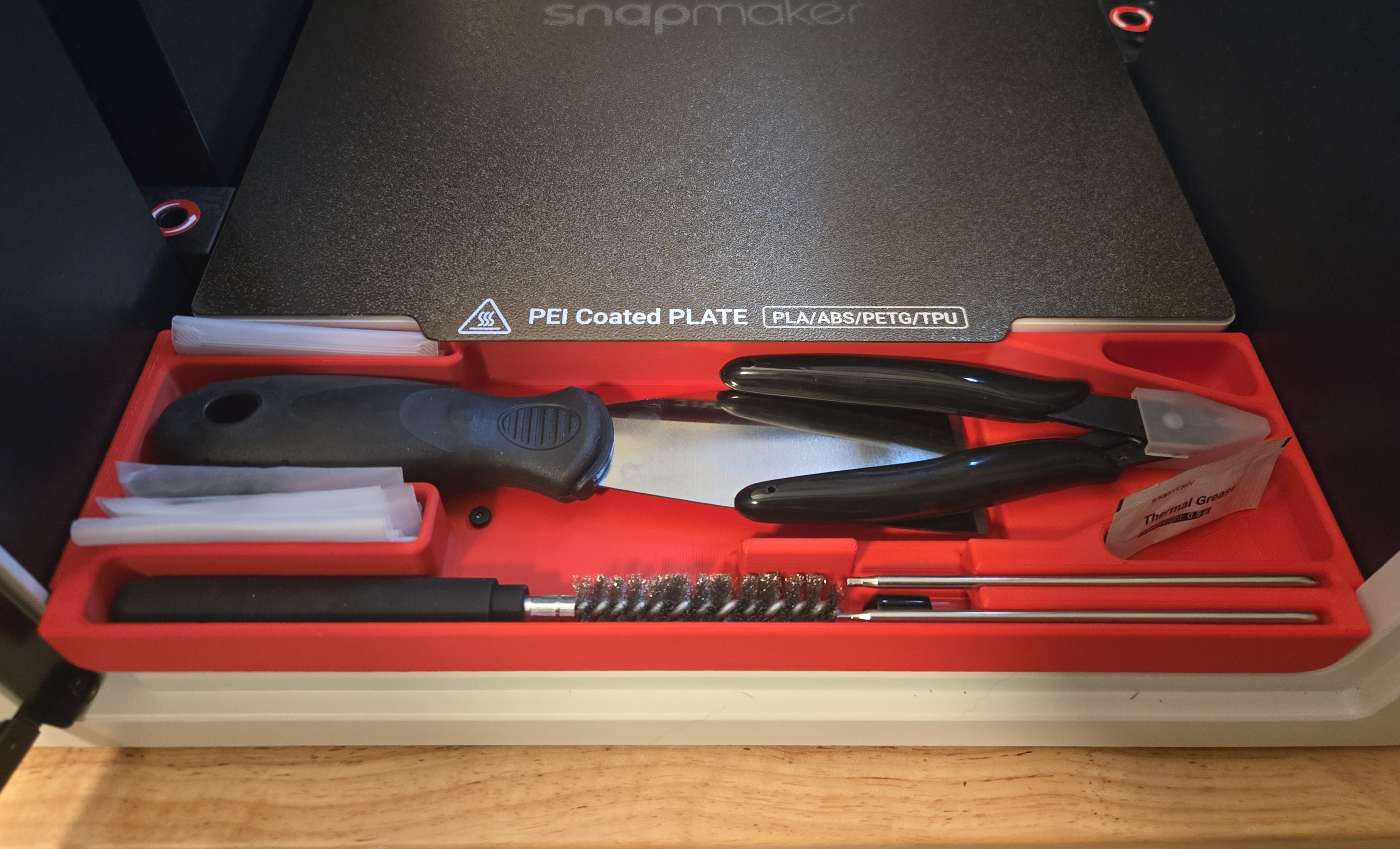 Snapmaker U1 Tool Tray - New! Design with Extra Storage, Easier Access, Flush