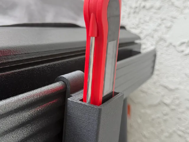 Slim Folding Thermometer Holder for Traeger P.A.L. Rail