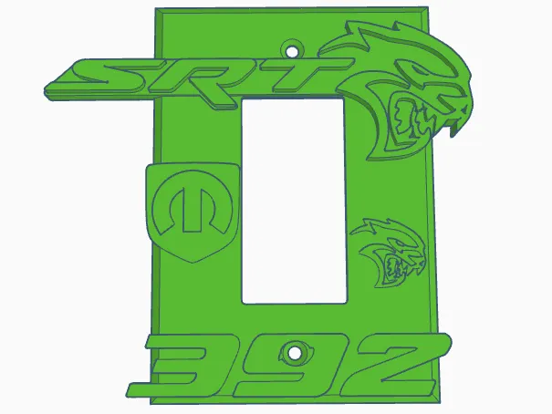 hellcat single rocker switch cover