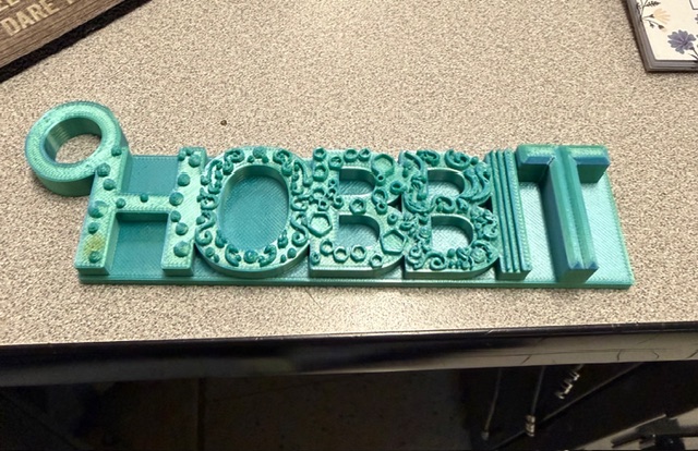 Whimsy "Hobbit" Keychain 3D model by Lauren Oppelt