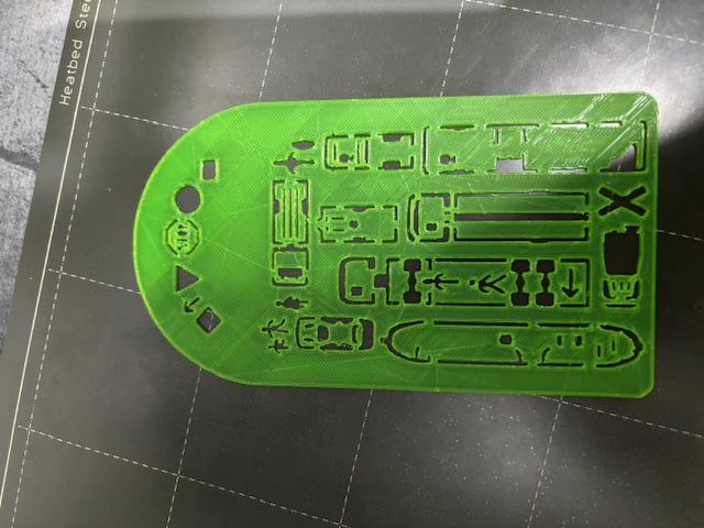 Stencil  Road safety