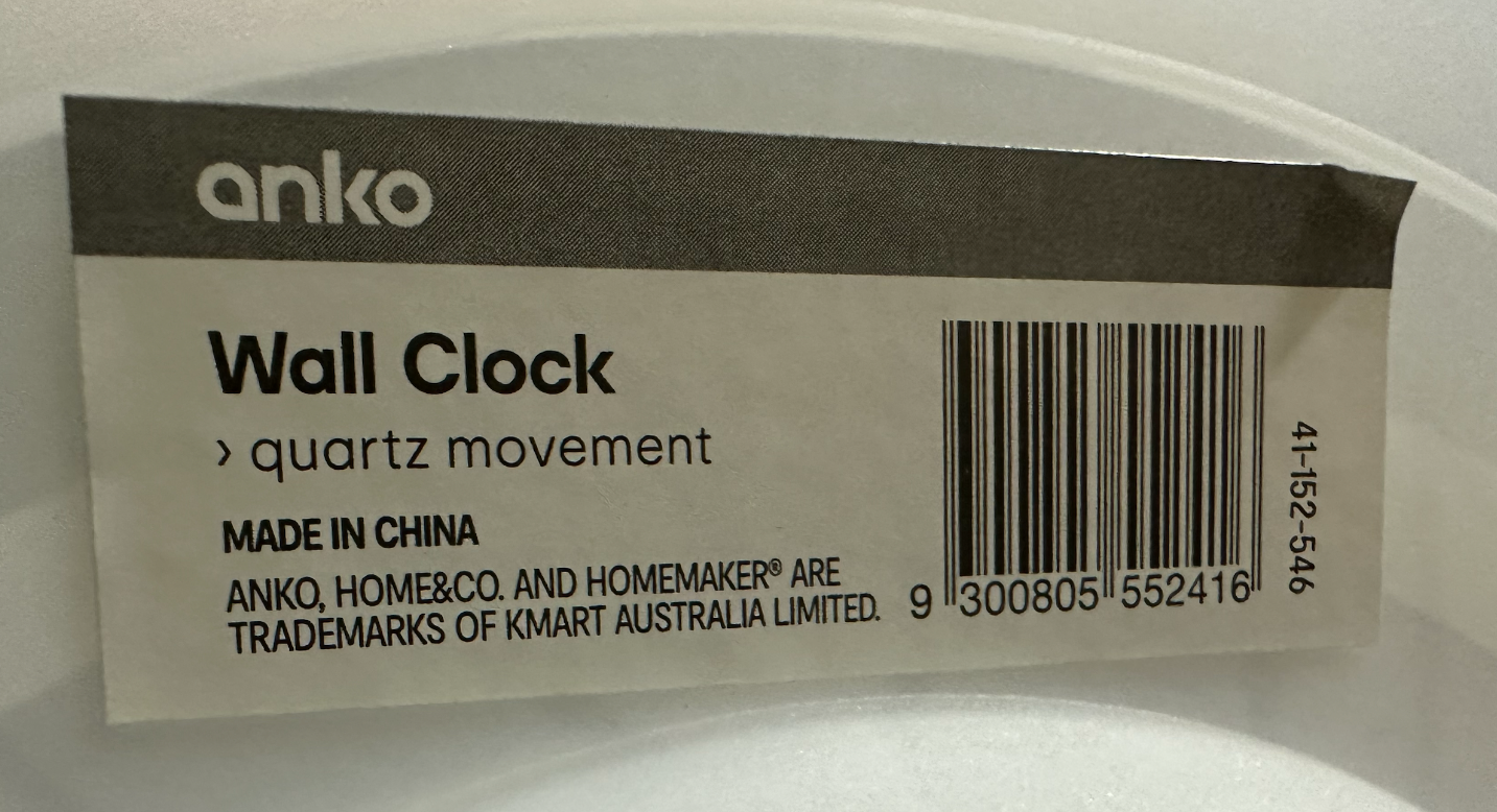 Kmart Anko Wall Clock Stand by alannah Download free STL model