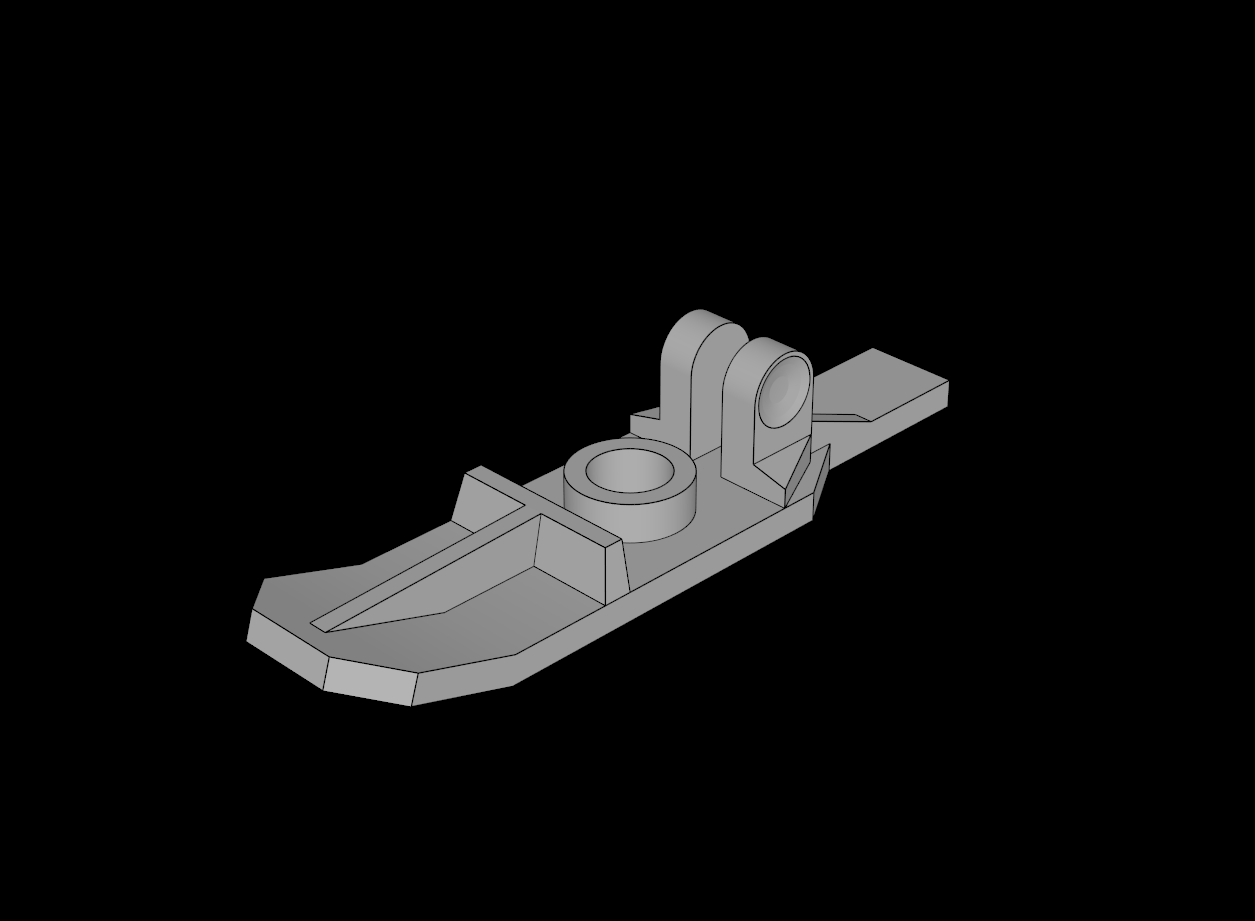 Lego Compatible (6120.dat) Minifig Ski 4L with Hinge