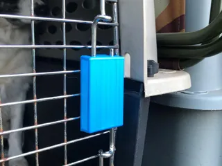 Dog Crate lock cover by Unavengedavo | Download free STL model ... - Dog Crate Lock For Rescue Centers For Sale