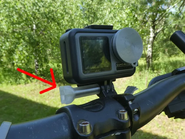 GoPro action camera mount M5 bolt knob (FreeCAD parametric)