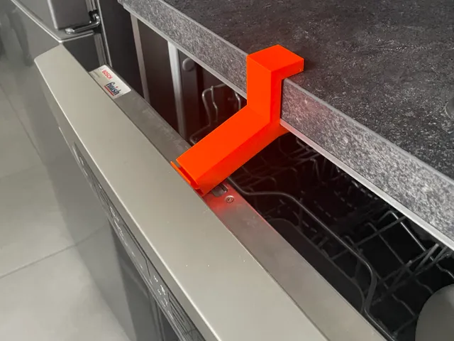 Dishwasher door holder