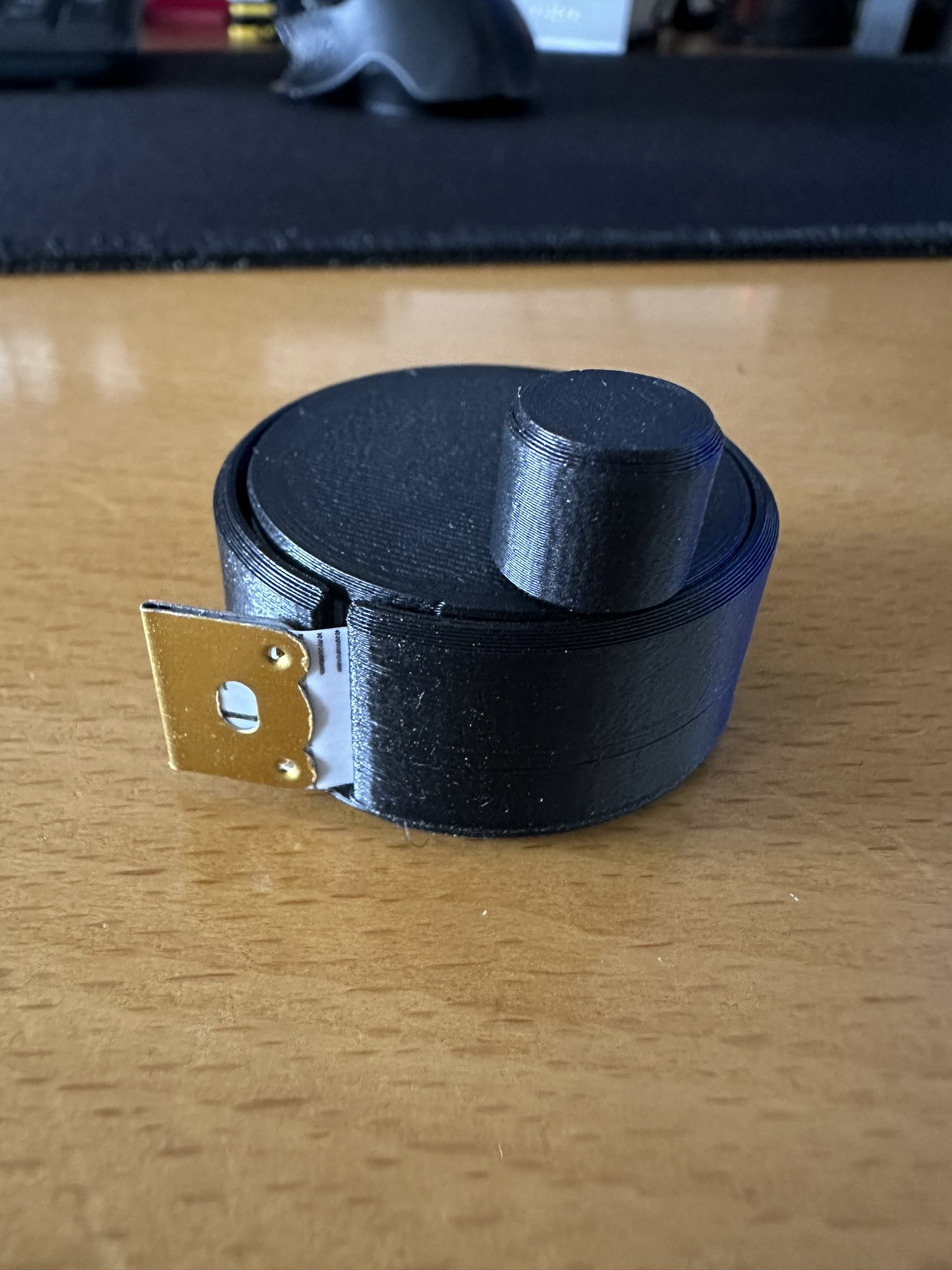 Mini flexible tape measure spooler remix 3D model thumbnail