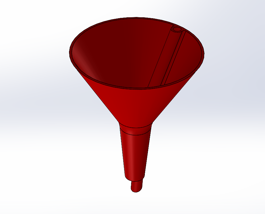 Funnel with air escape