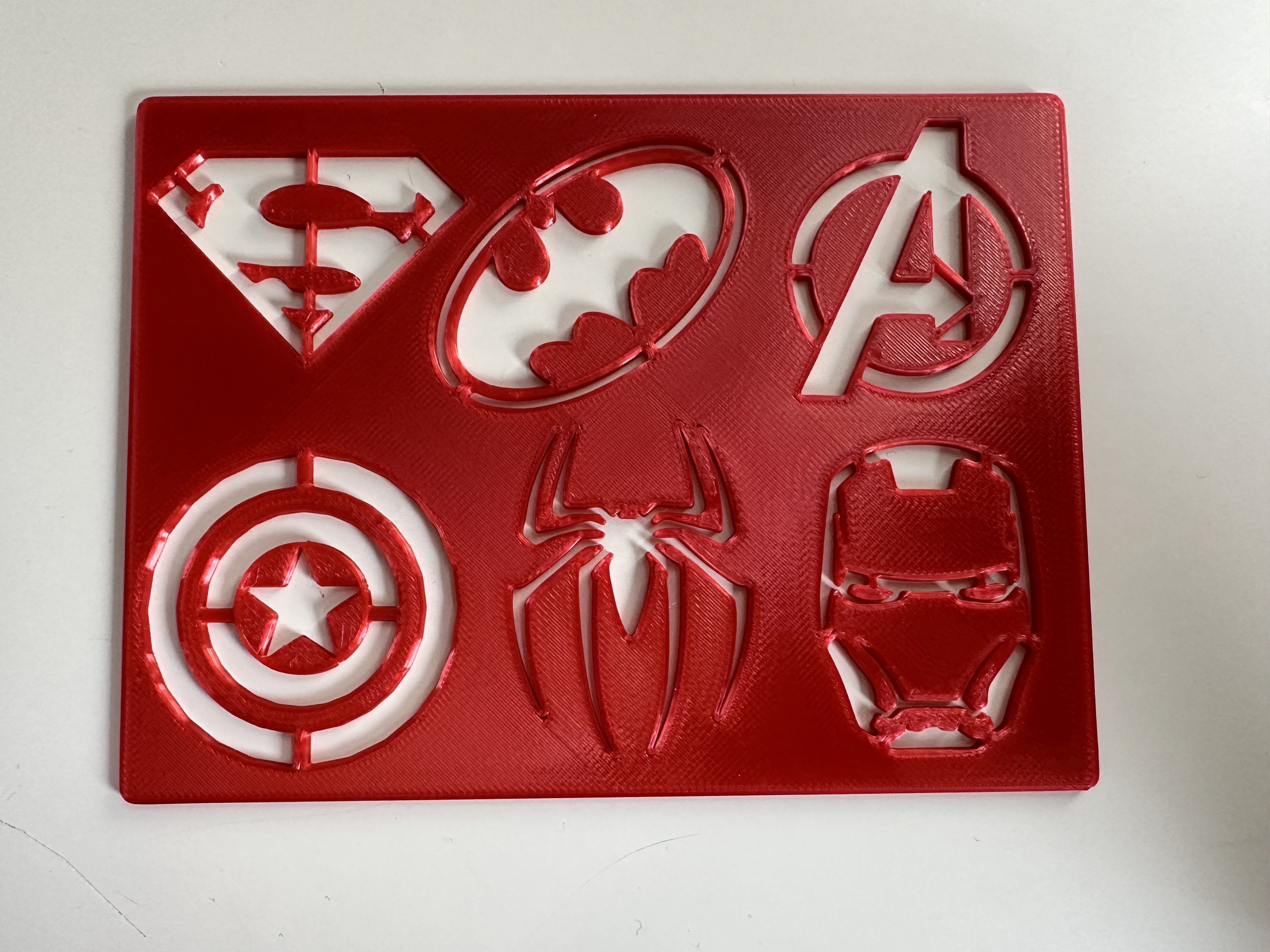 Superhero Stencil - Superhelden Schablone