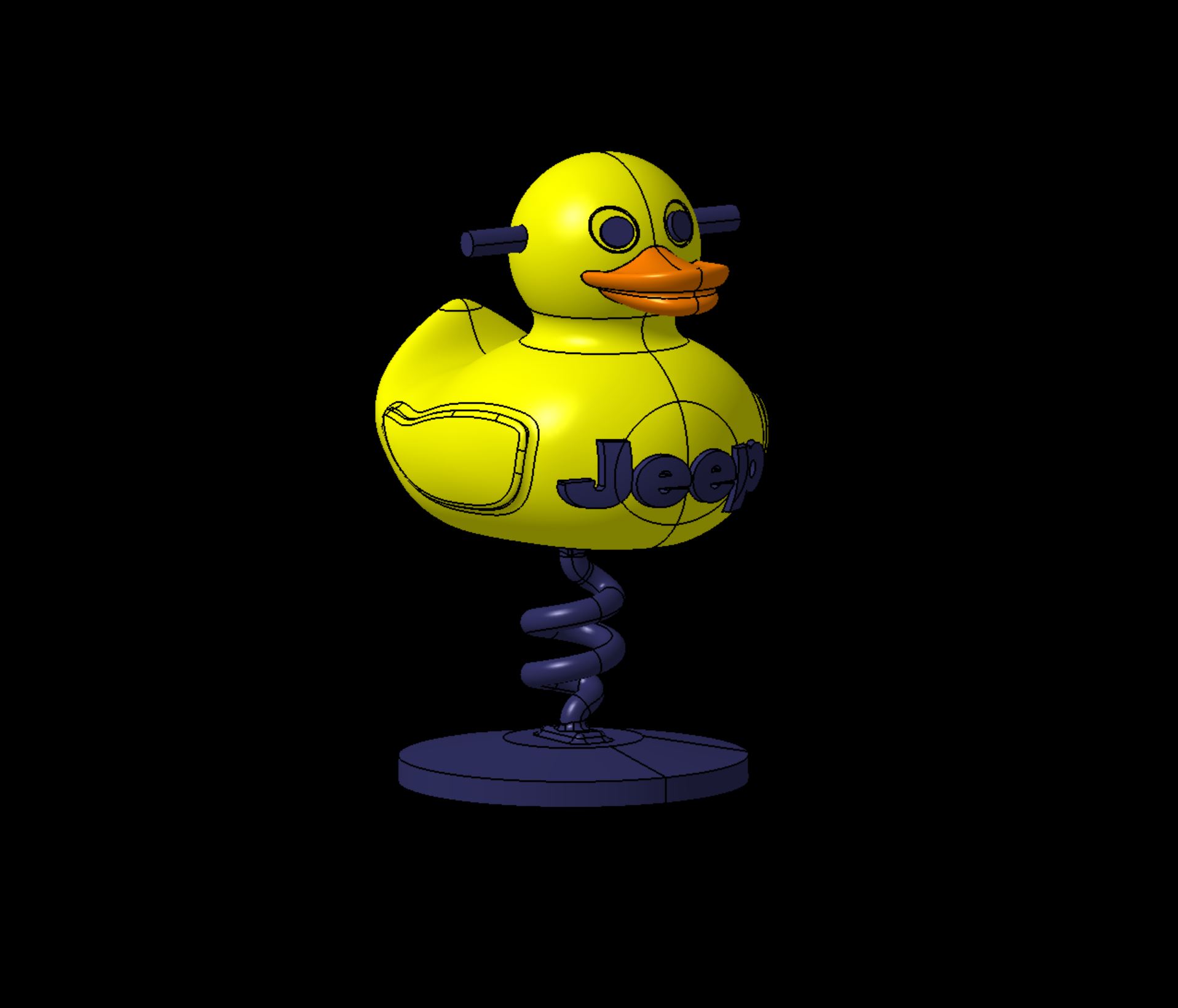 Springy JEEP Duck by John D'oh | Download free STL model | Printables.com