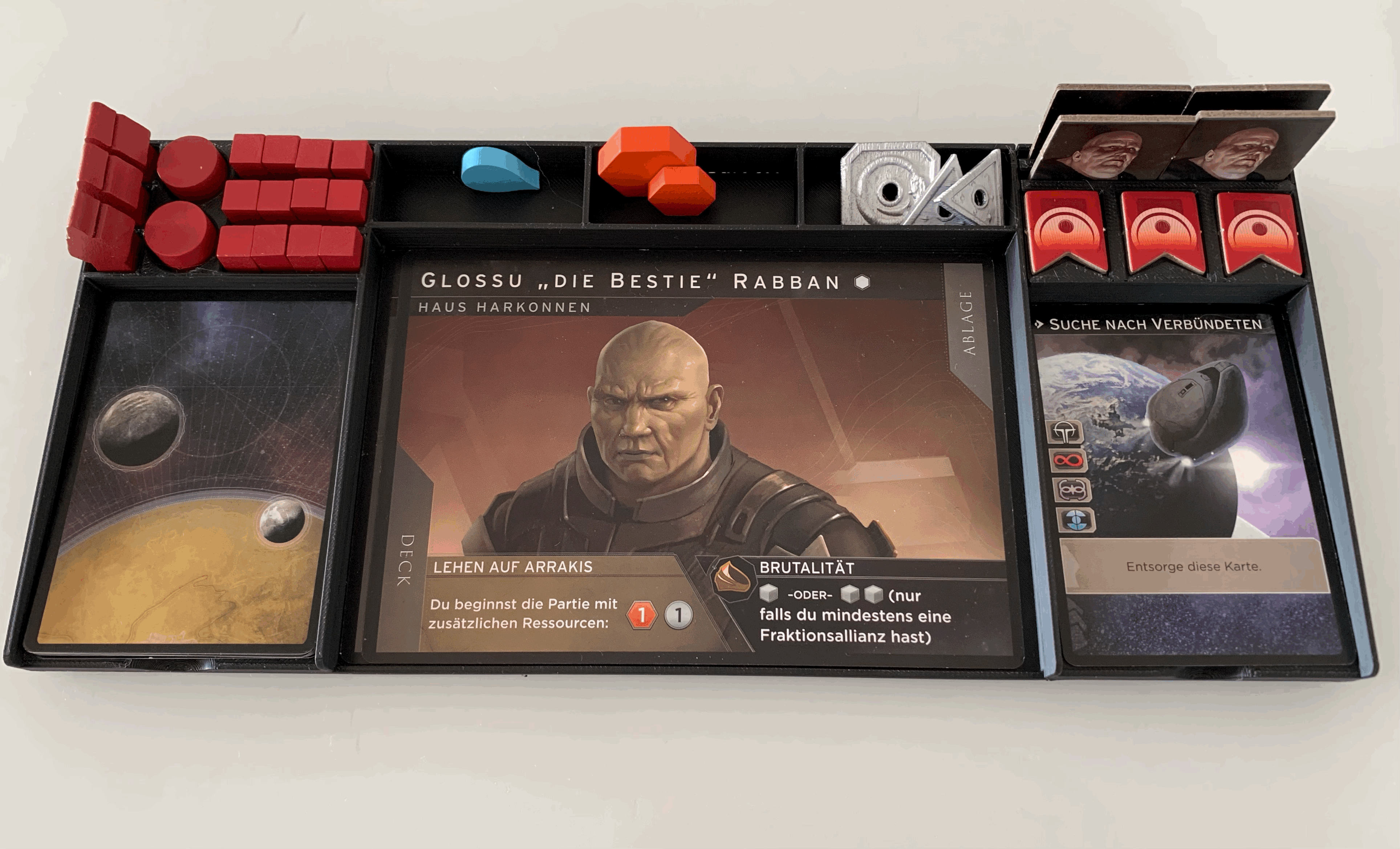 Dune Imperium insert organizer - player board