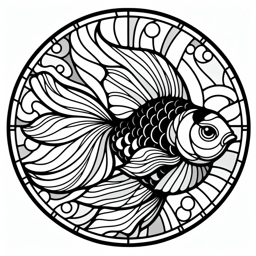 Wall art - Golden fish