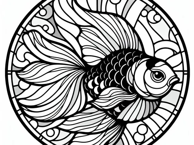 Wall art - Golden fish