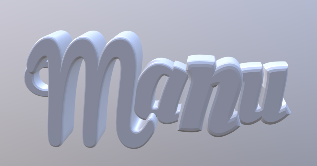 Manu keychain by David Doc | Download free STL model | Printables.com