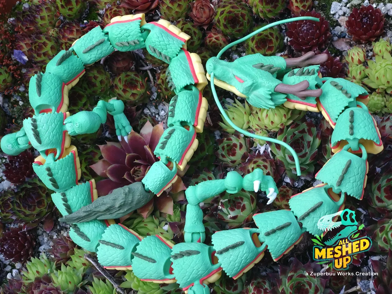 Articulated Shenron Dragon Toy v2 by zuperbuuworks | Download STL
