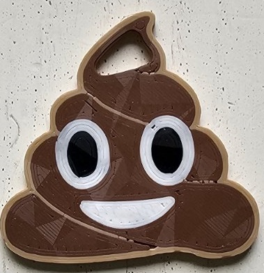 Poop Emoji key chain