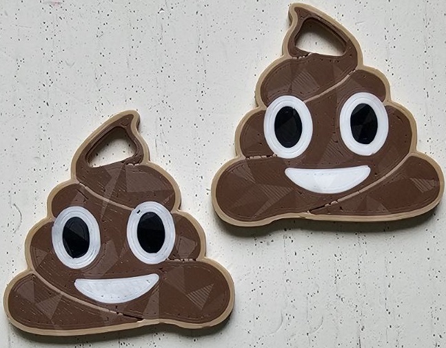 Poop Emoji key chain by Nikolay Download free STL model