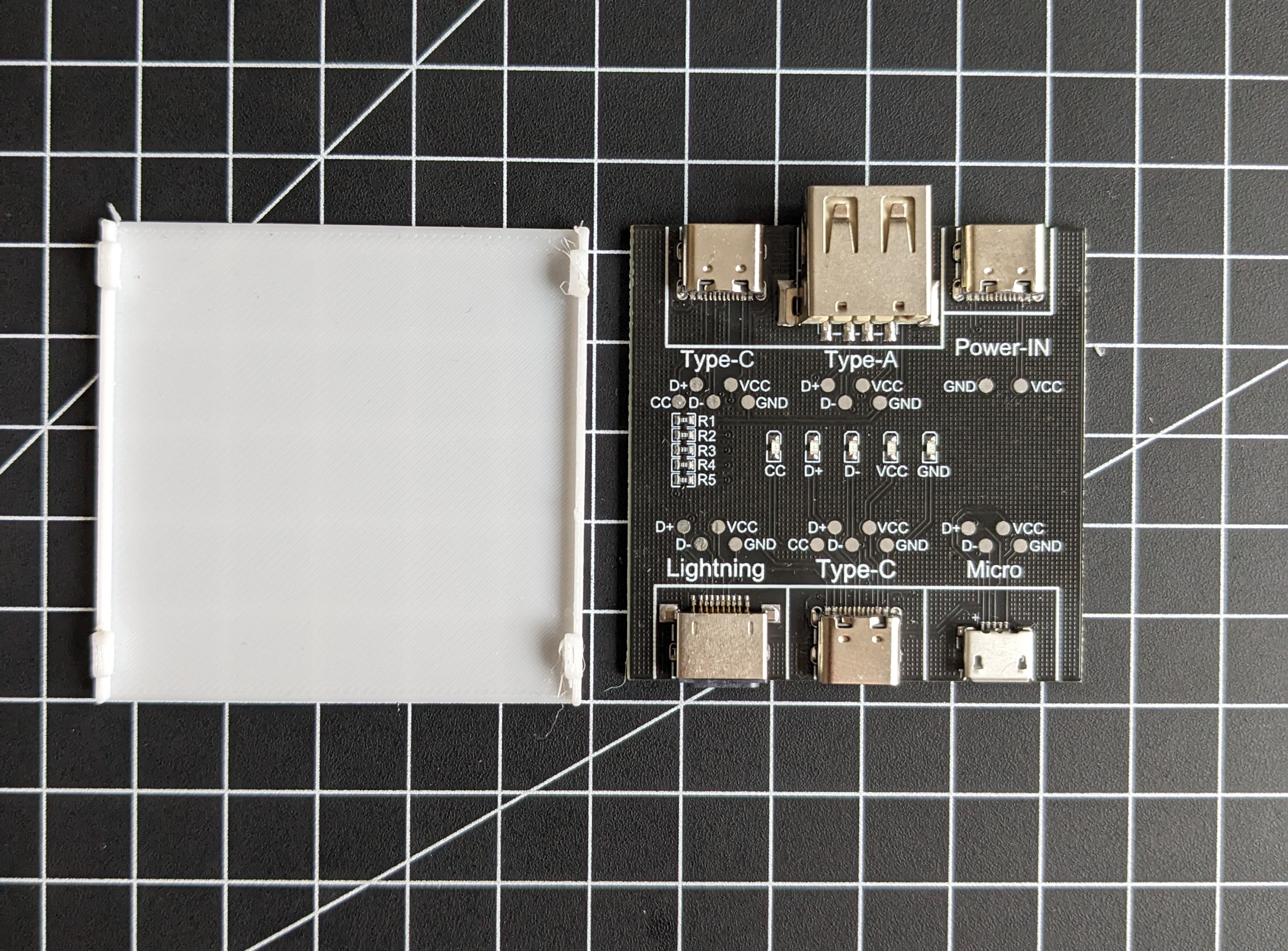 DT3 USB Cable Tester PCB Cover