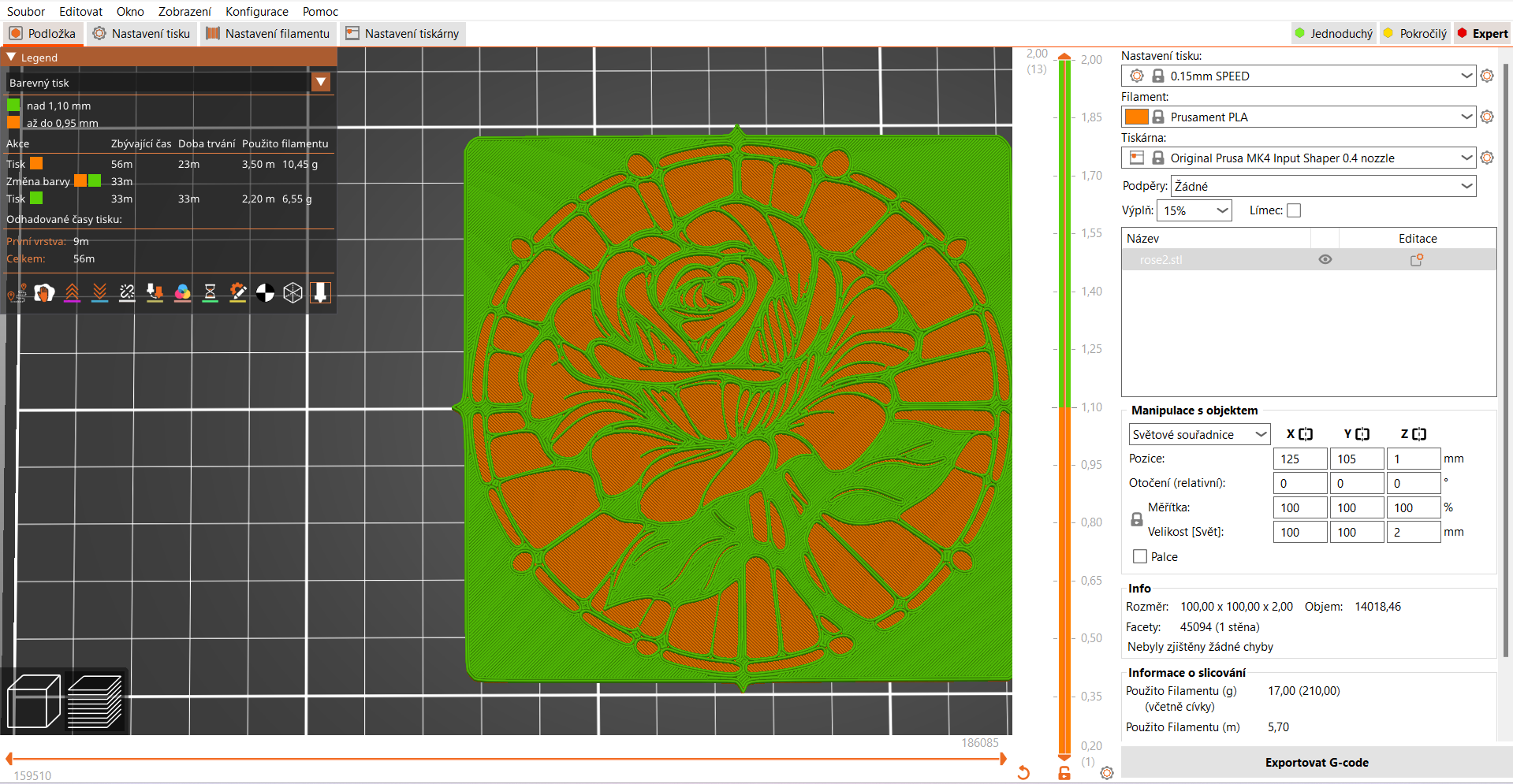 Coaster: Blooming rose