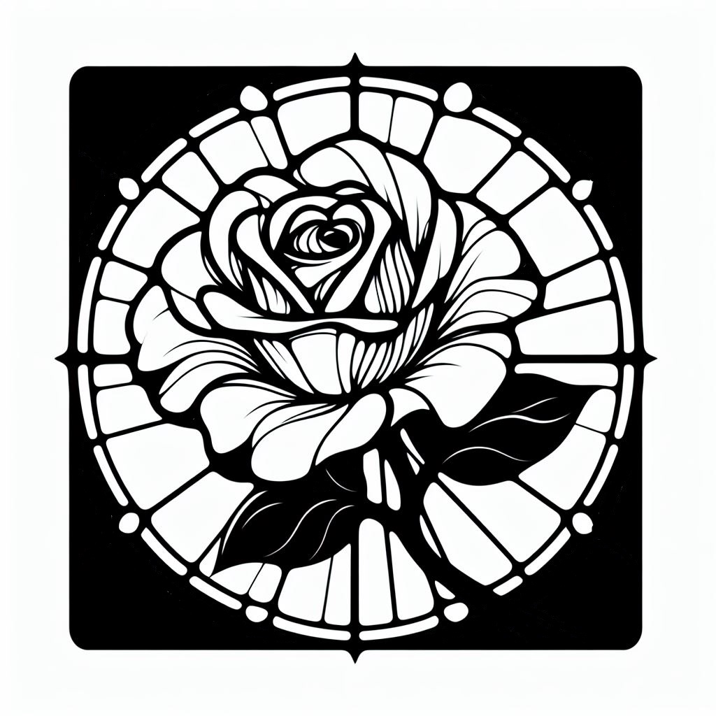 Miniatura 2 do modelo 3D Coaster: Blooming rose