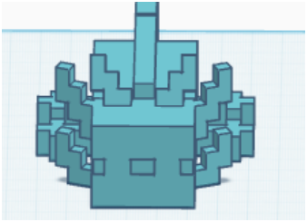 Articulated Minecraft axolotl