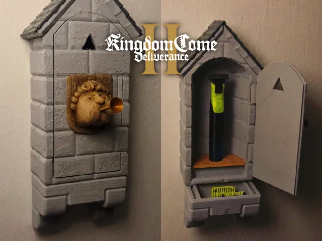 Medieval Castle Toilet Cabinet for Philips OneBlade 360 Inspired by KCD2