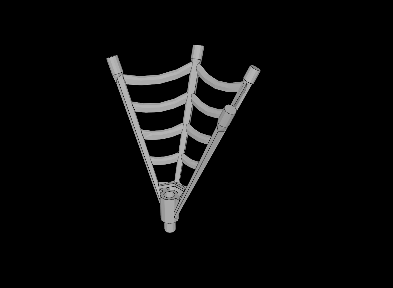 Lego Compatible (25895.dat) Minifigure Weapon Spider Web, Half-Cone Shaped