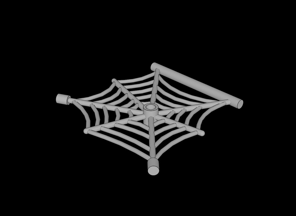 Lego Compatible (90981.dat) Animal Spider Web with Bar
