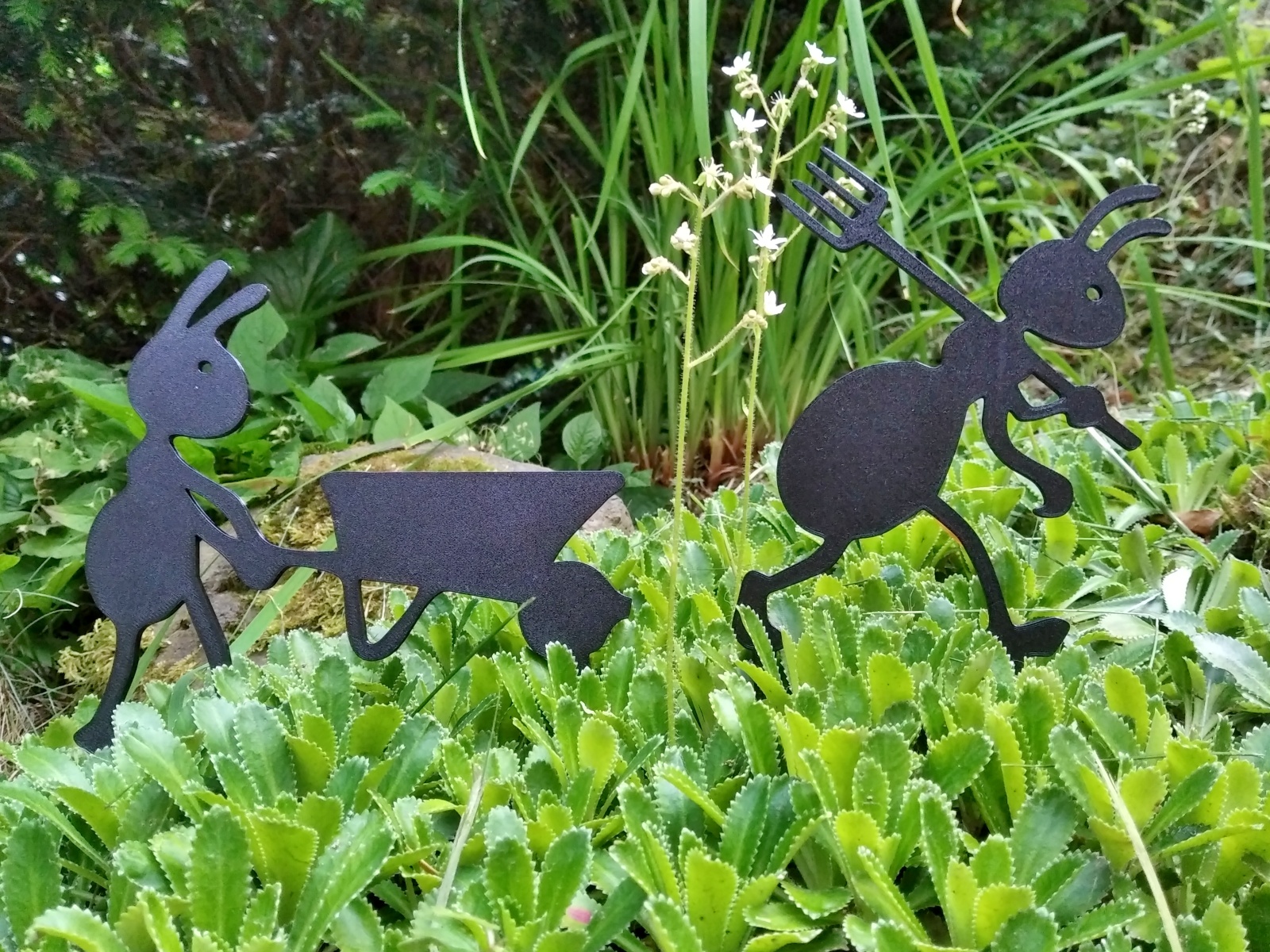 Worker Ants Silhouettes
