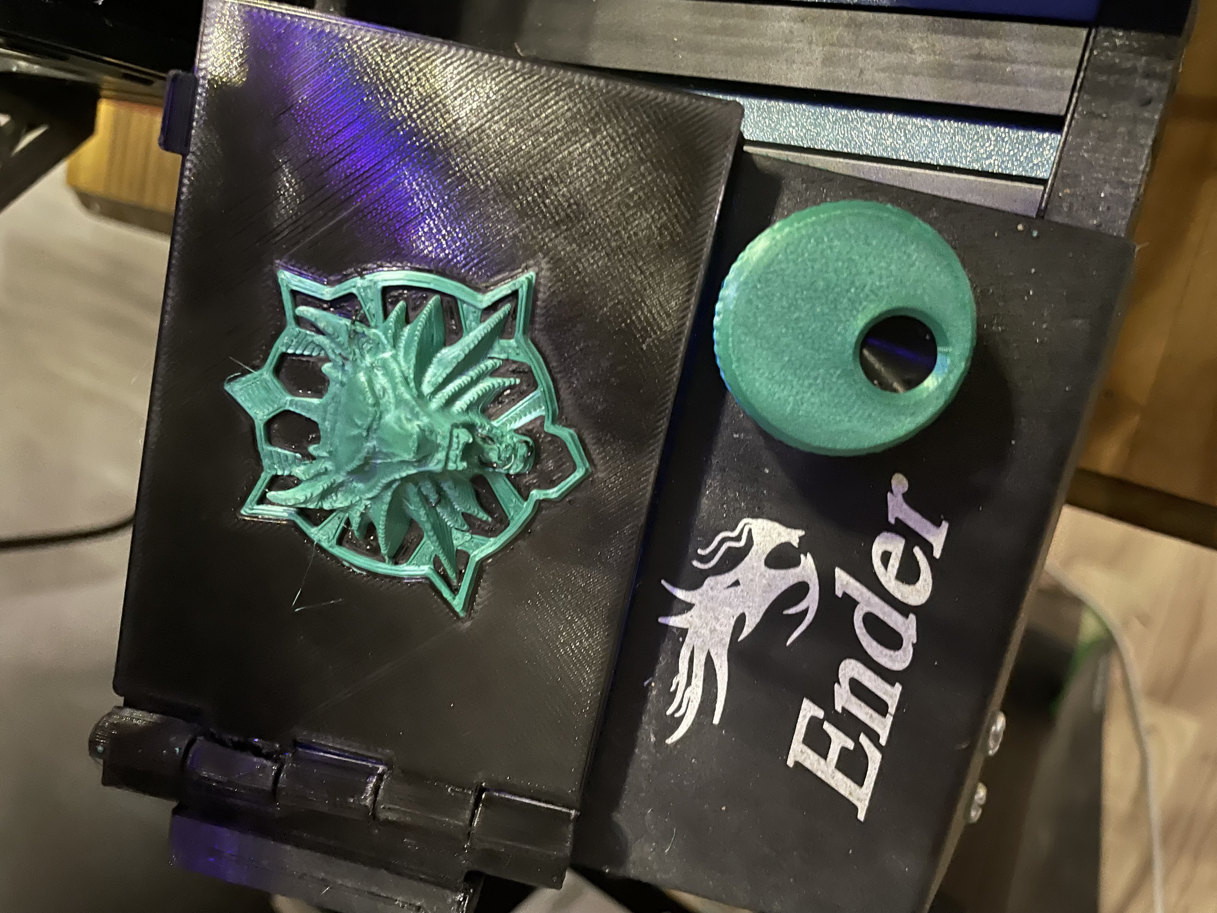 Ender 3 Hinged LCD cover with witcher logo