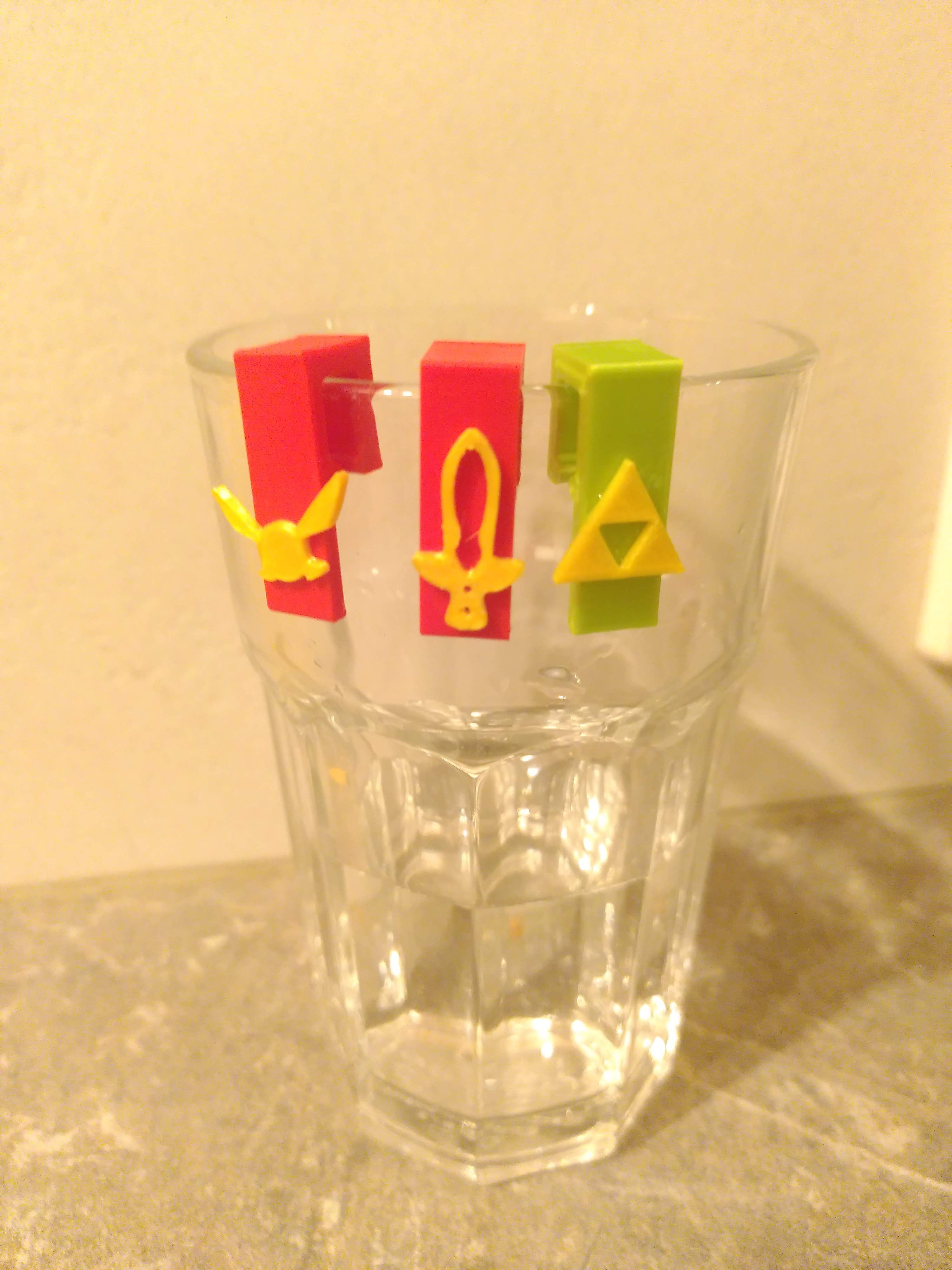 Legend of Zelda themed Glass Markers