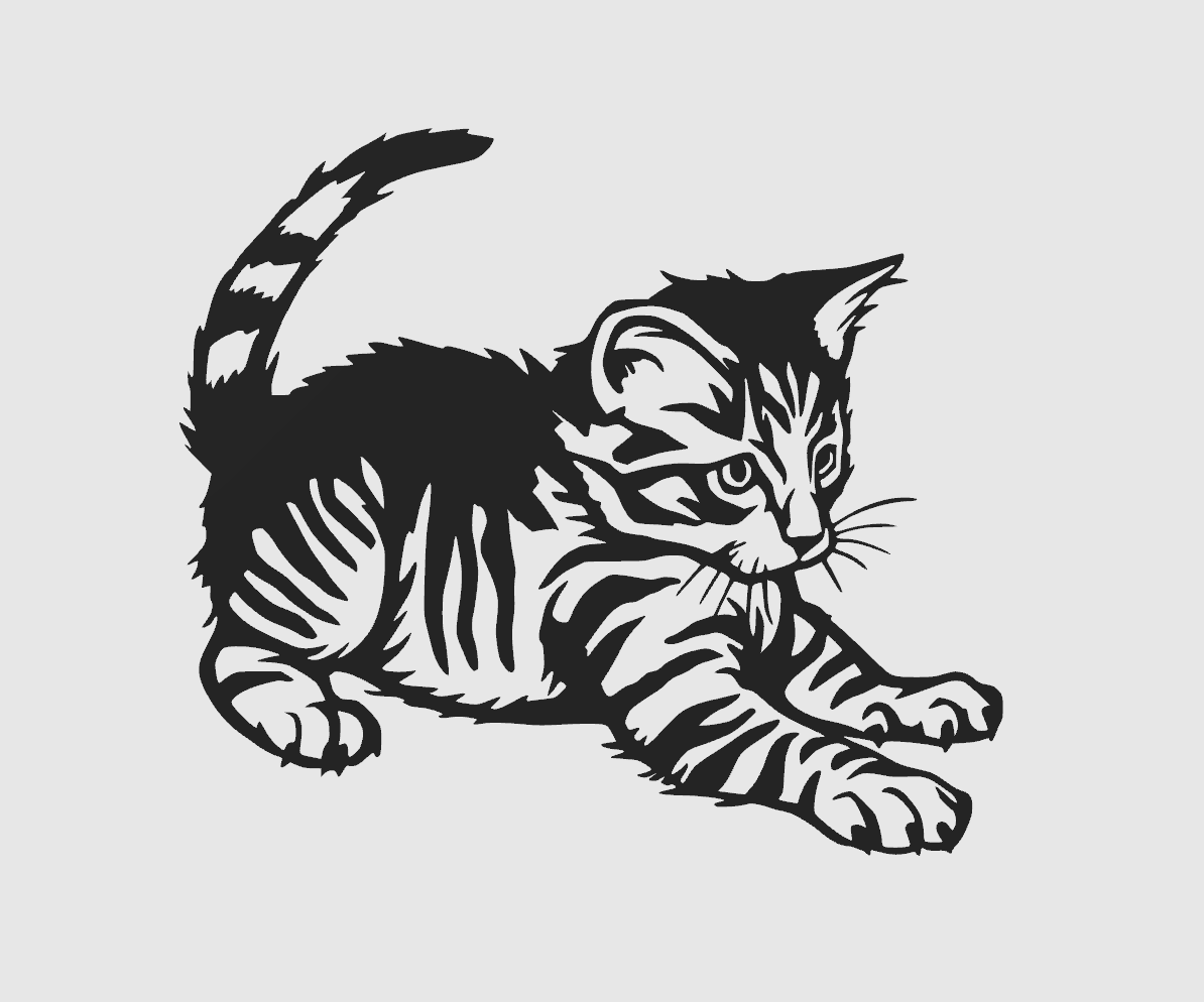 cute cat (kitty) - wall art