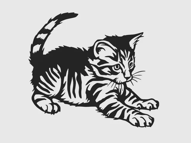 cute cat (kitty) - wall art
