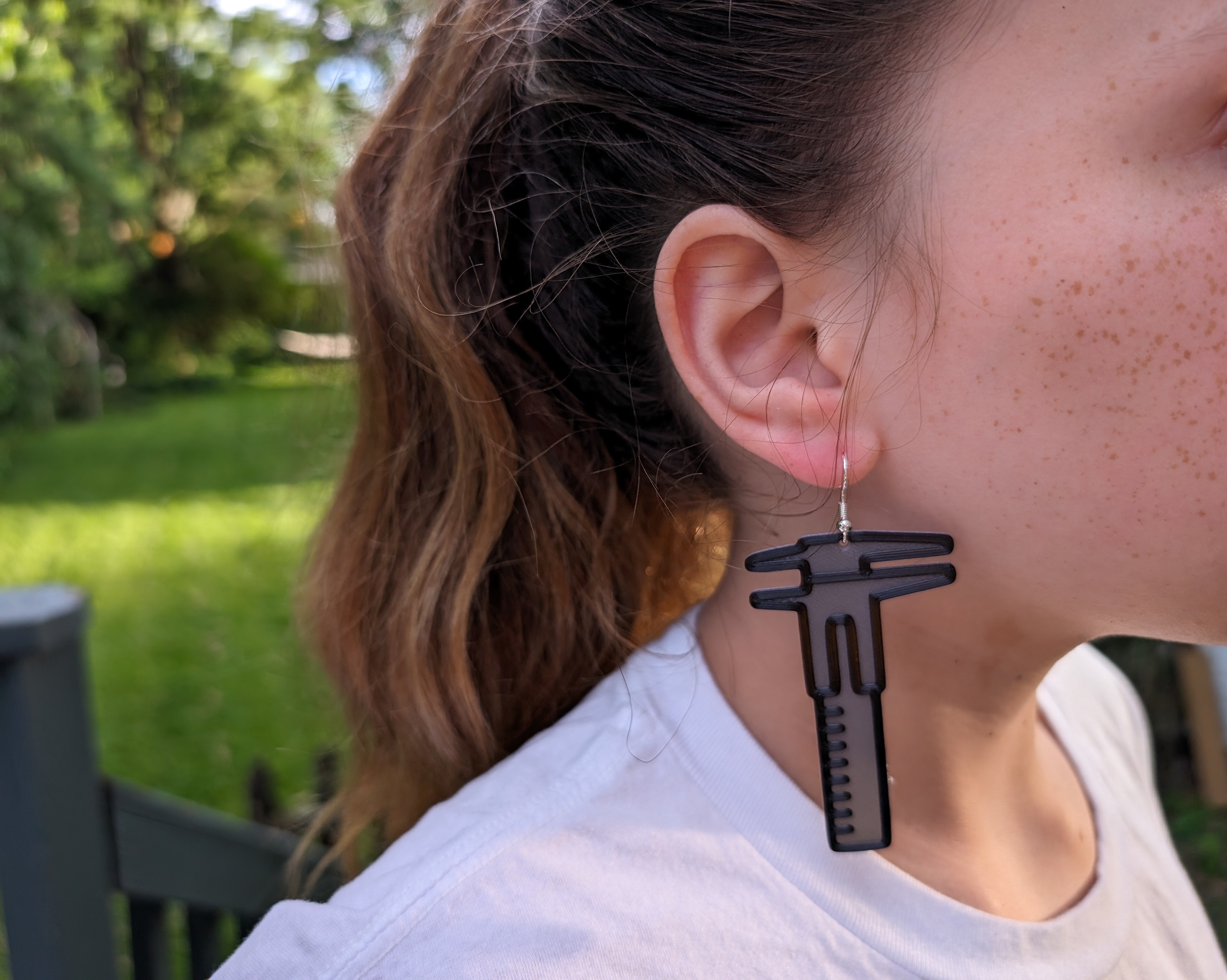 Accuracy Matters - Caliper Earrings, fun, whimsical, engineering ...