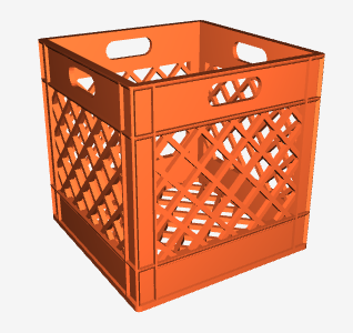 Milk Crate 36x36x36