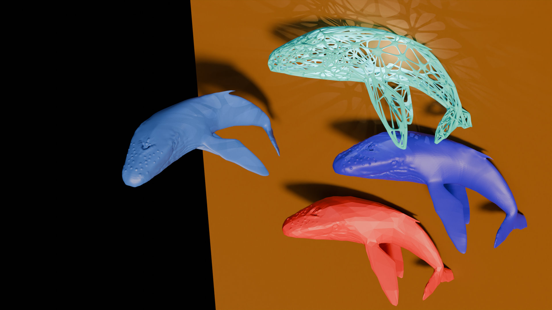 Miniatura 2 do modelo 3D Humpback Whale (Wall Art)
