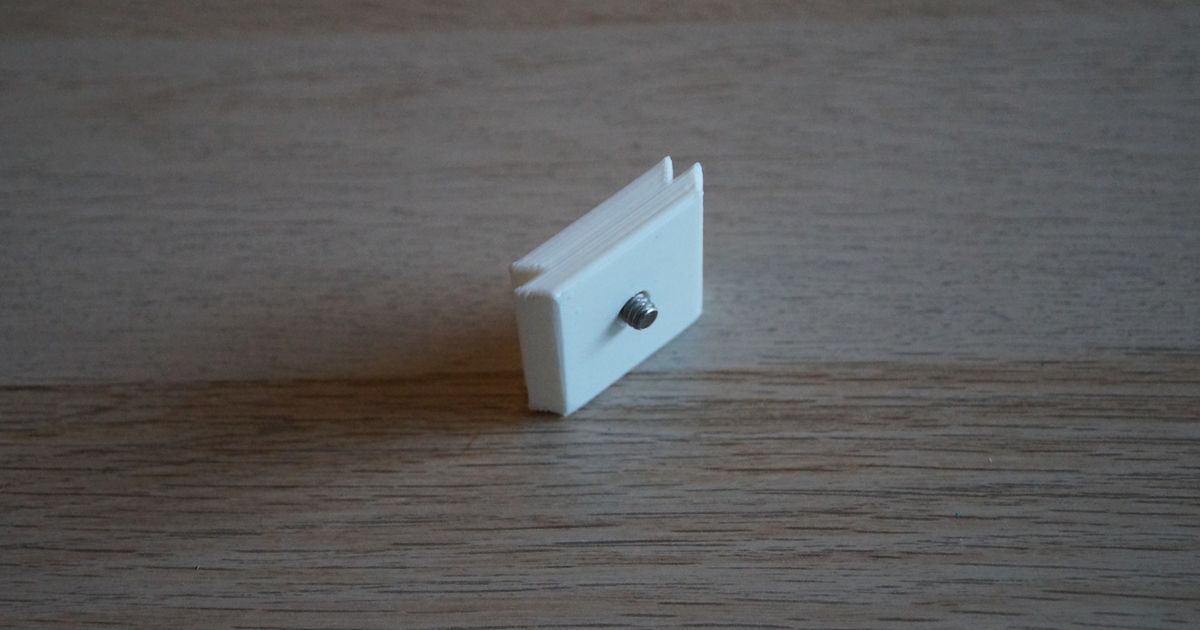 Tripod mounting plate by Dave Download free STL model