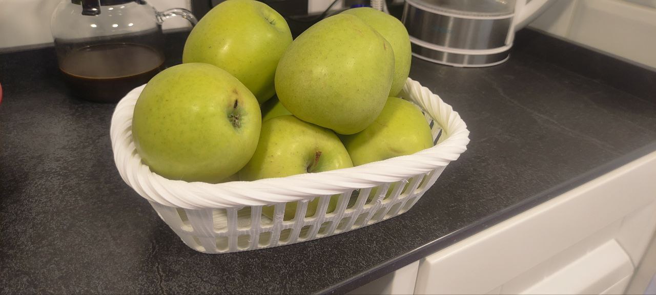 Oval imitation wood basket two models