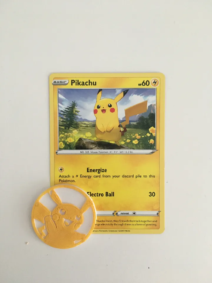 Pokémon coin (Pikachu) by Kubco141 | Download free STL model ...