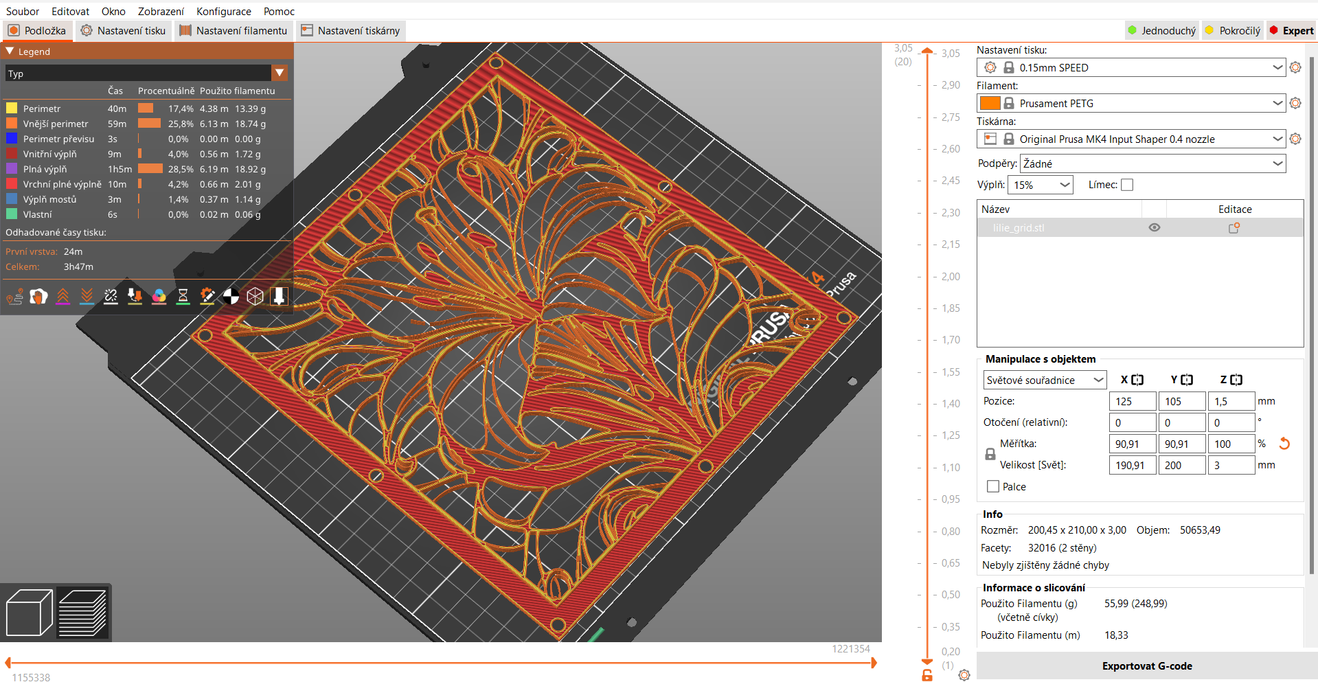 Lily grid by Nina Máčová | Download free STL model | Printables.com