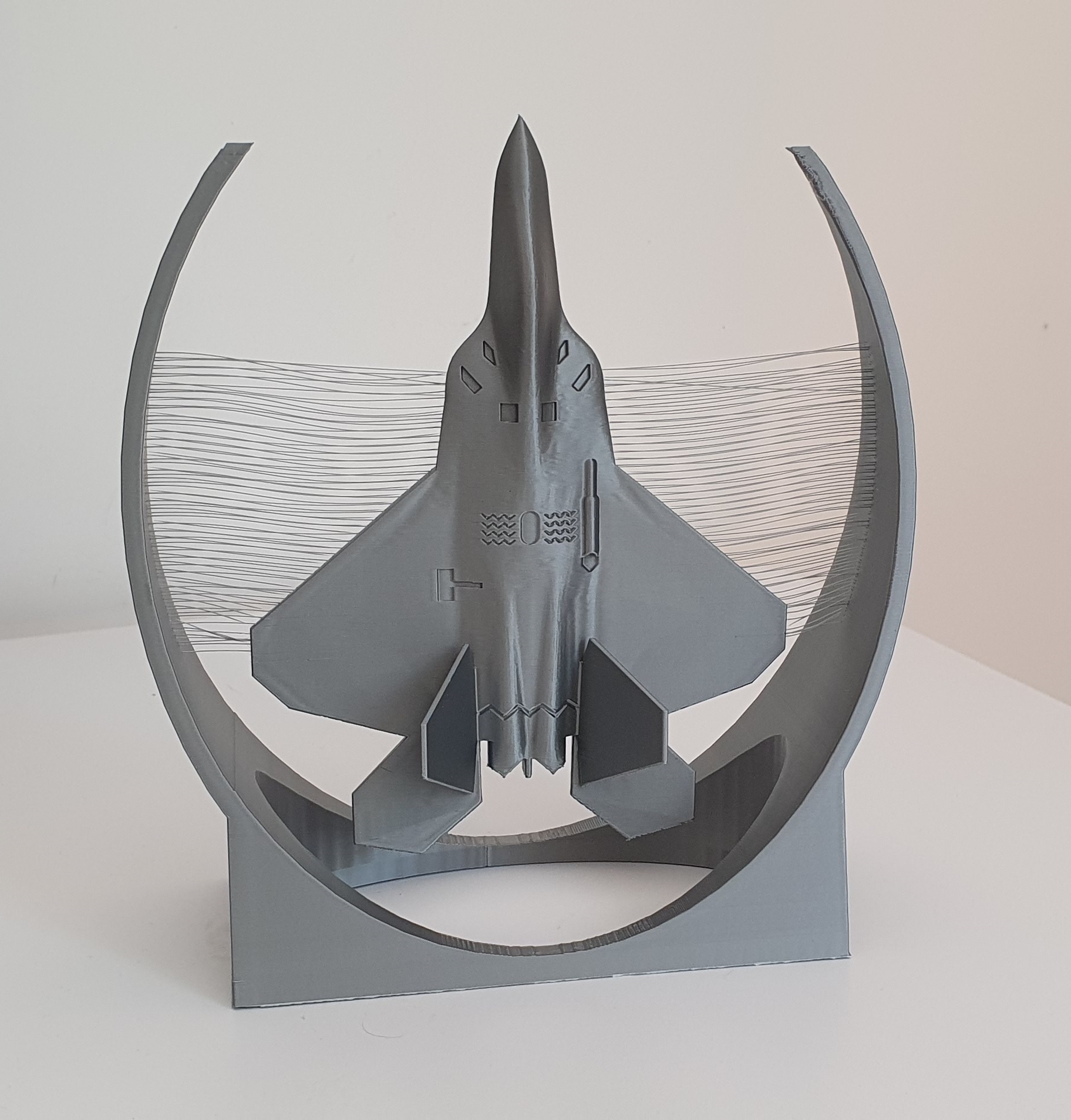 F-22 Raptor - String art display - Up