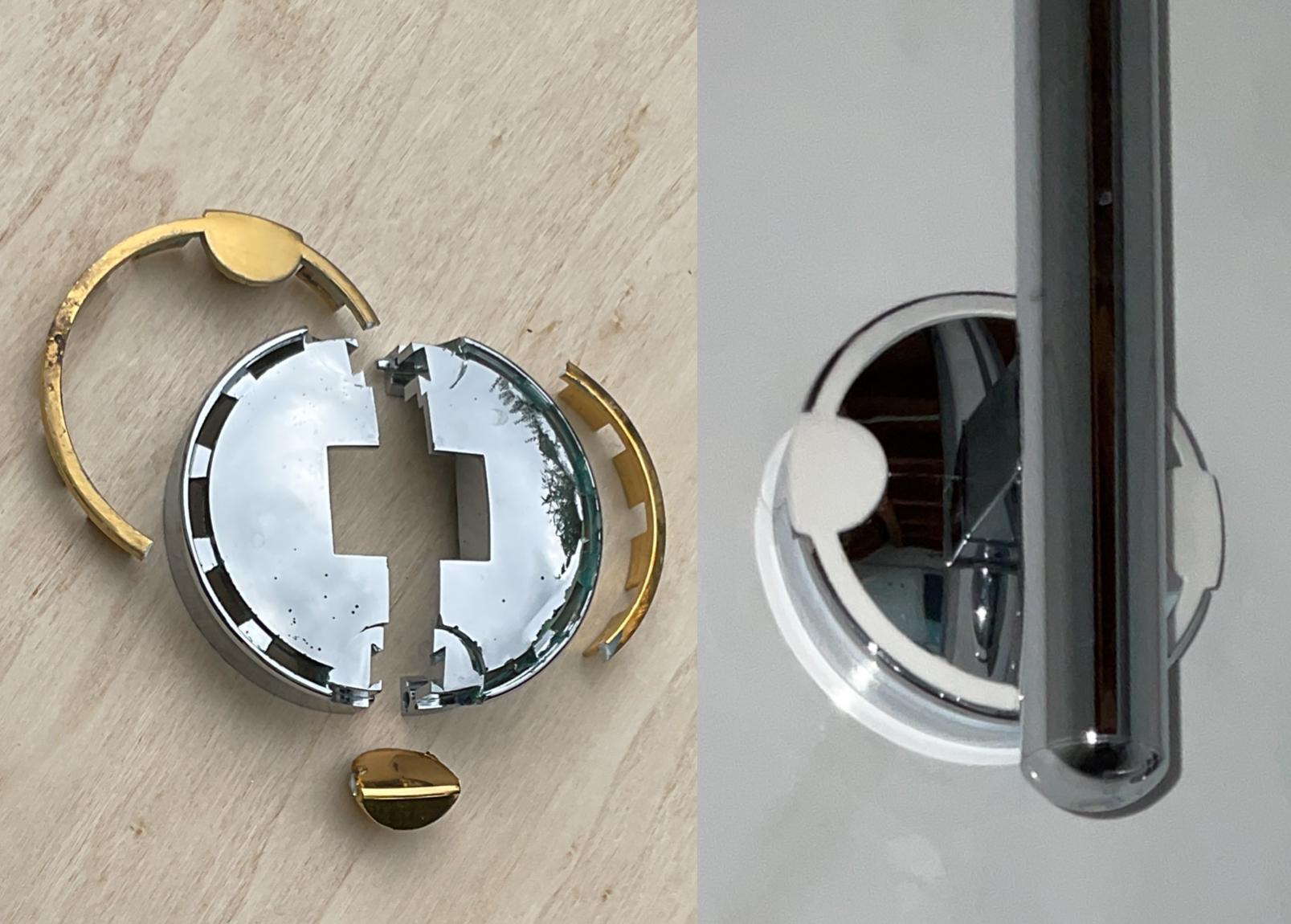 Replacement clip for shower bar cover