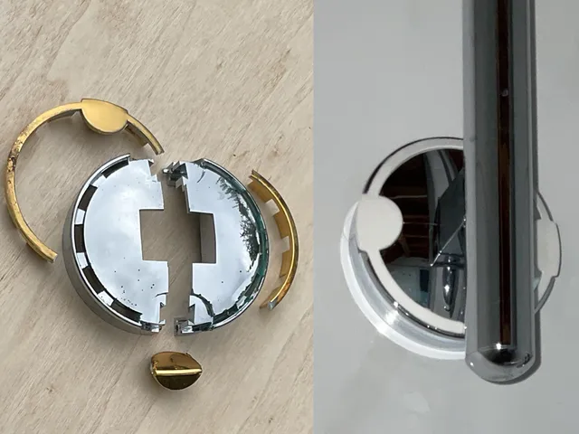 Replacement clip for shower bar cover